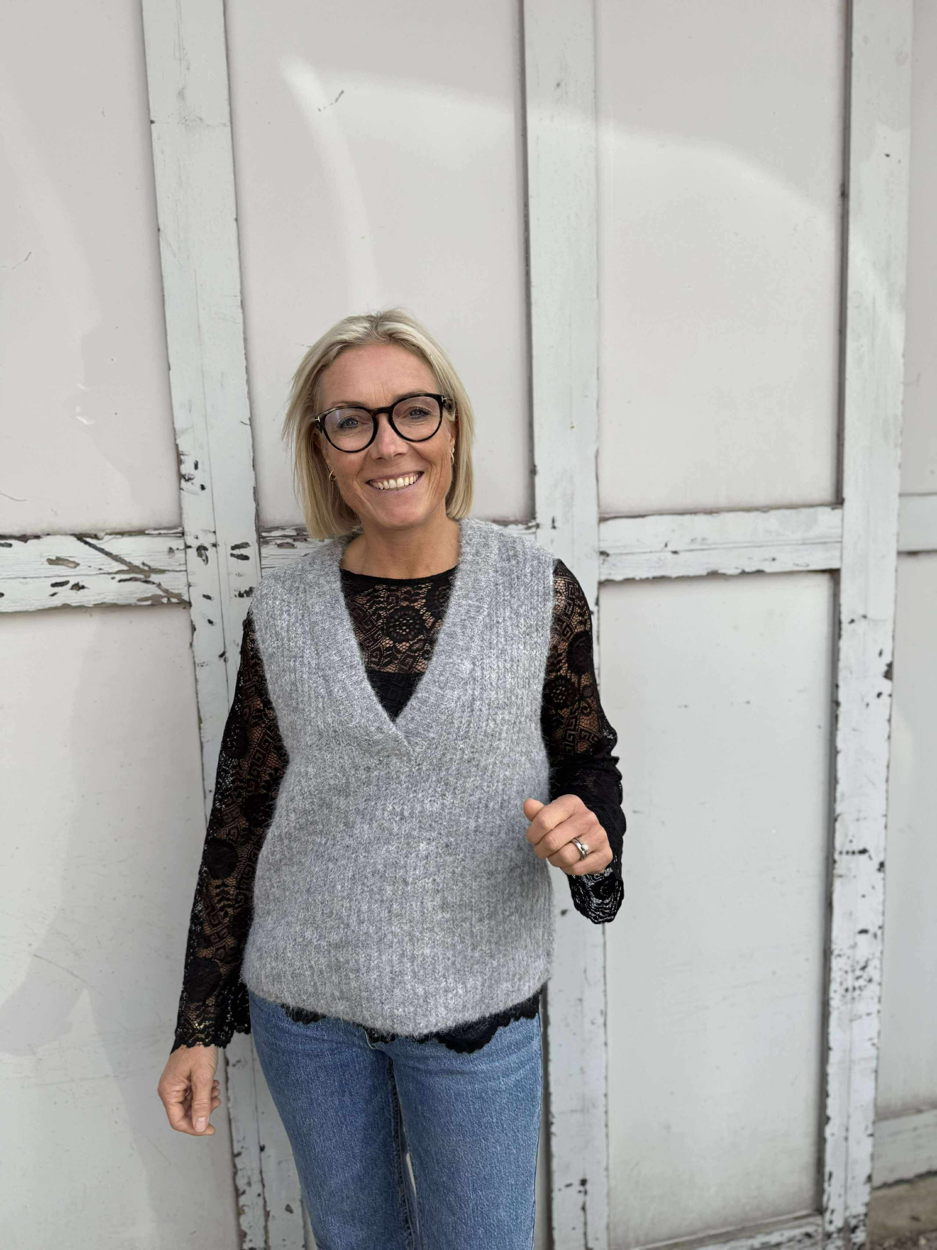 VMNOVAH Pullover - Medium Grey Melange